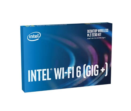 Intel Wi-Fi 6 AX200 - Desktop Kit - nätverksadapter - M.2 2230 - 802.11ax, Bluetooth 5.1