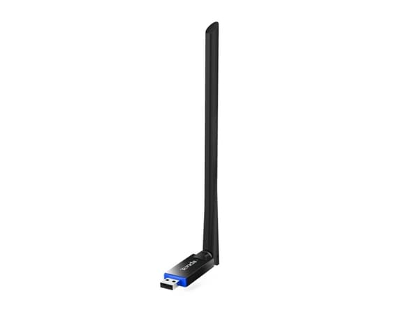 Tenda U10, Trådløs, USB, WLAN, Wi-Fi 5 (802.11ac), 433 Mbit/s, Sort Sort