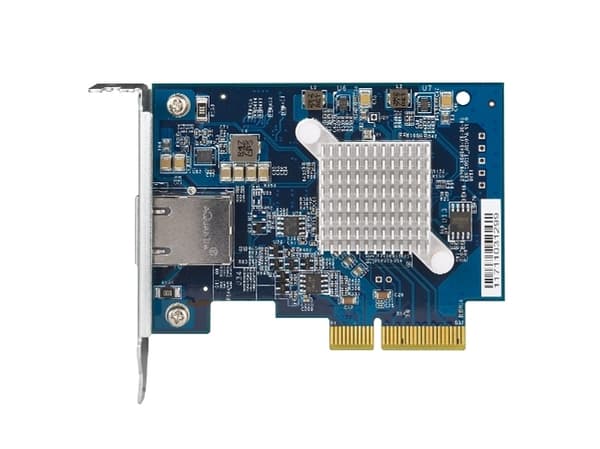 QNAP QXG-10G1T - Nätverksadapter - PCIe 3.0 x4 låg profil - 10Gb Ethernet x 1 - för QNAP QGD-1600, TS-1232, 253, 453, 473, 832, 853, 877, 977, TVS-24