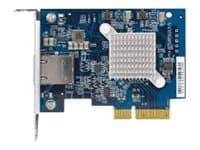 QNAP QXG-10G1T - Nettverksadapter - PCIe 3.0 x4 lavprofil - 10Gb Ethernet x 1 - for QNAP TS-1232, 1277, 253, 453, 473, 677, 832, 853, 877, 477, 7S, 4 Blå