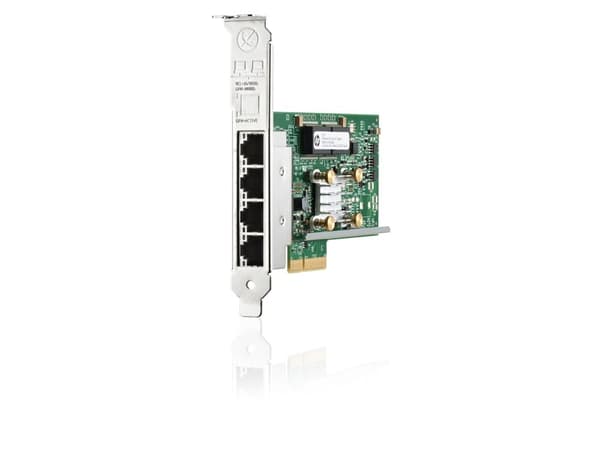 HPE 331T - Nettverksadapter - PCIe 2.0 x4 lav profil - Gigabit Ethernet x 4 - for ProLiant DL360 Gen10, DL388p Gen8