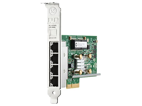 HPE 331T - Nettverksadapter - PCIe 2.0 x4 lav profil - Gigabit Ethernet x 4 - for ProLiant DL360 Gen10, DL388p Gen8