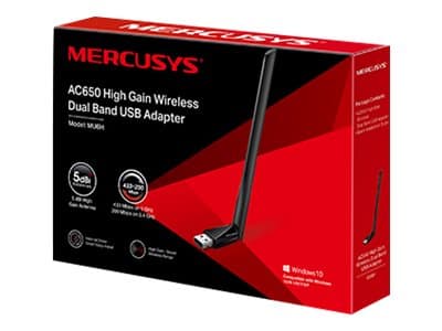 Mercusys AC650 - Nätverksadapter - USB 2.0 - Wi-Fi 5