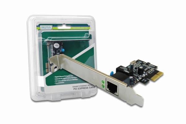DIGITUS DN-1013-2 - Verkkosovitin - PCIe - Gigabit Ethernet