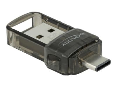 DeLOCK USB 2.0 Bluetooth 4.0 Adapter 2 in 1 USB Type-C™ or Type-A, Langaton, USB, Bluetooth, 3 Mbit/s, Läpinäkyvä