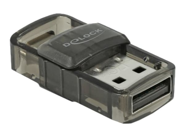DeLOCK USB 2.0 Bluetooth 4.0 Adapter 2 in 1 USB Type-C™ or Type-A, Langaton, USB, Bluetooth, 3 Mbit/s, Läpinäkyvä