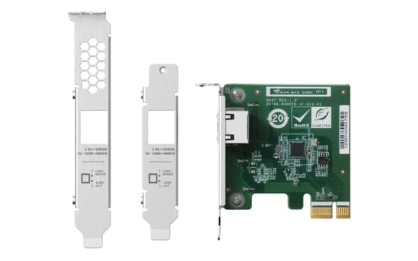 QNAP QXG-2G1T-I225 - Nettverksadapter - PCIe 2.0 - 2.5GBase-T x 1 - for QNAP QGD-1600, TDS-16489U R2, TS-1232, 473, 832, 853, 877, 977, TVS-2472, 673