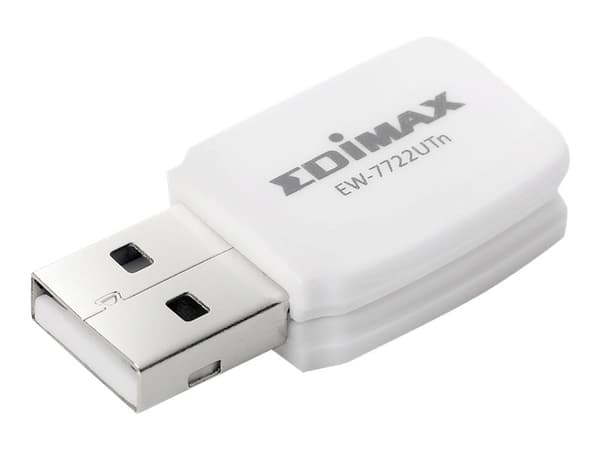 Edimax EW-7722UTn - Nätverksadapter - USB 2.0 - 802.11b/g/n Svart