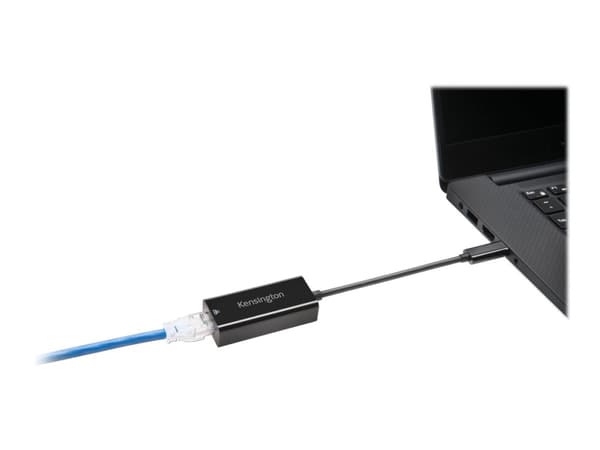 Kensington CA1100E USB-C to Ethernet Adapter - Nettverksadapter - USB-C 3.1 - Gigabit Ethernet x 1