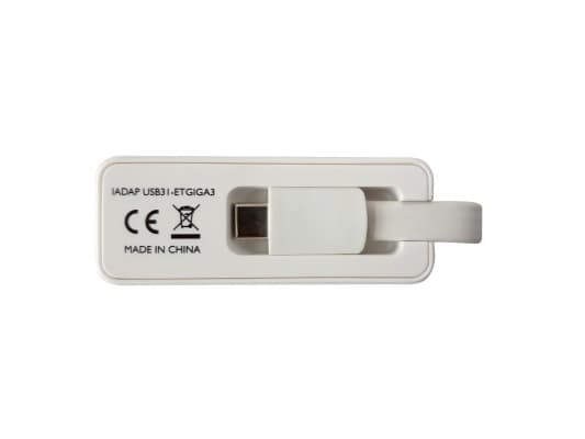 Techly IADAP USB31-ETGIGA3, Koblet med ledninger (ikke trådløs), USB Type-C, Ethernet, 5000 Mbit/s, Hvit