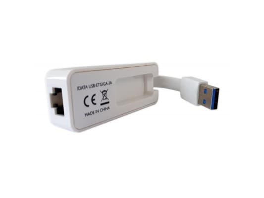 Techly IDATA USB-ETGIGA-3A, Langallinen, USB, Ethernet, 5000 Mbit/s, Valkoinen