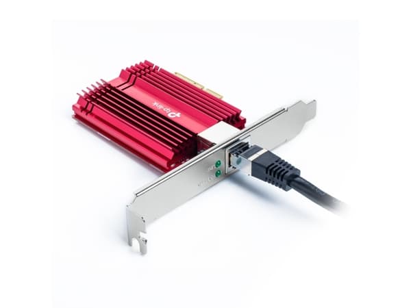 TP-Link TX401, Sisäinen, Langallinen, PCI Express, Ethernet, 10000 Mbit/s, Punainen