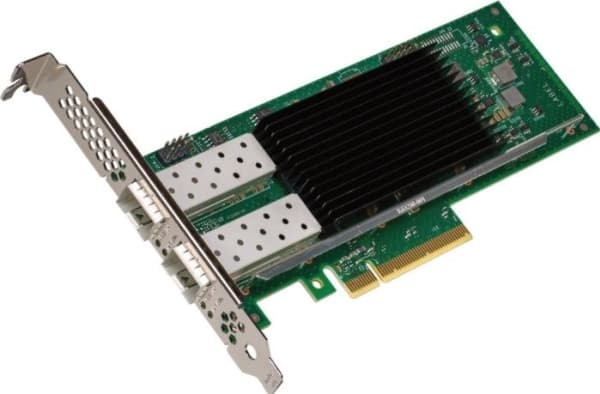 Intel E810-XXVDA2, Sisäinen, Langallinen, PCI Express, Kuitu, Musta, Vihreä, Hopea