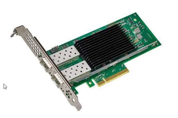 Intel E810-XXVDA2, Sisäinen, Langallinen, PCI Express, Kuitu, Musta, Vihreä, Hopea