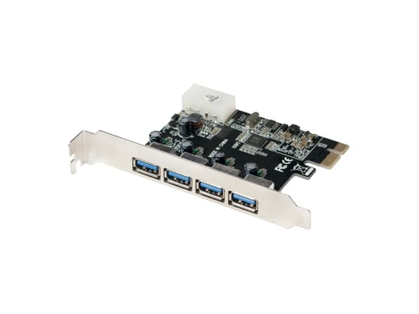 LogiLink USB 3.0 4-Port PCI Express Card - USB-adapter - PCIe 2.0 - USB 3.0 x 4
