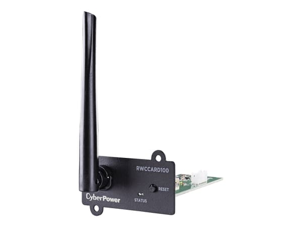 CyberPower RWCCARD100 - Adapter for fjernstyrt administrasjon - 802.11b/g/n - grønn Sort, Grønn, Metallisk