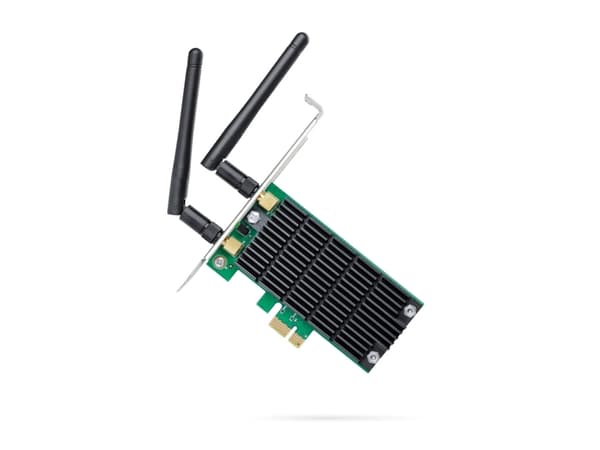 TP-LINK Archer T4E, Sisäinen, Langaton, PCI Express, WLAN, 867 Mbit/s, Musta, Vihreä