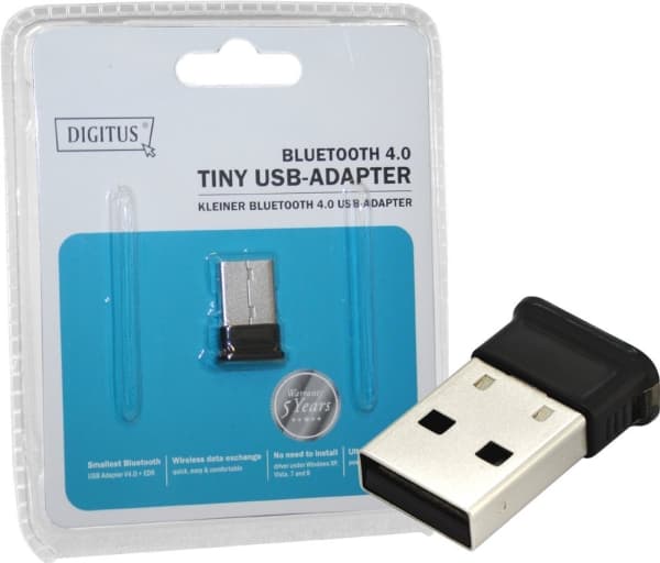 DIGITUS DN-30210-1 - Nätverksadapter - USB - Bluetooth 4.0 - Klass 2