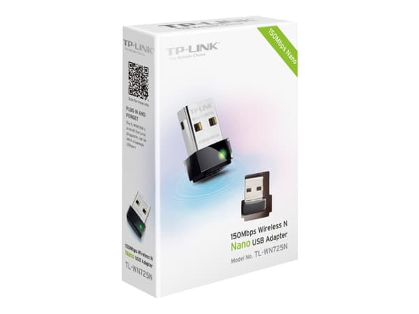 TP-Link TL-WN725N - Nätverksadapter - USB 2.0 - 802.11b/g/n