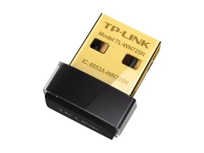 TP-Link TL-WN725N - Nettverksadapter - USB 2.0 - 802.11b/g/n Sort