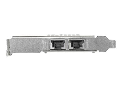 StarTech.com PCIe 10GBase-T / NBASE-T Ethernet nätverkskort med 2 portar - med Intel X550-chip - Nätverksadapter - PCIe 3.0 x4 låg profil - 10Gb Ethe
