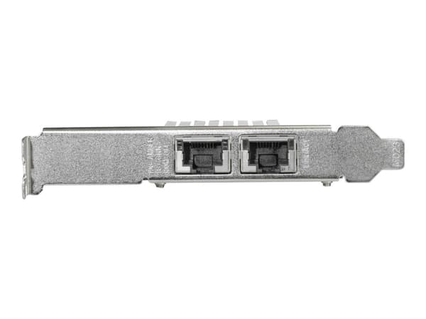 StarTech.com PCIe 10GBase-T / NBASE-T Ethernet nätverkskort med 2 portar - med Intel X550-chip - Nätverksadapter - PCIe 3.0 x4 låg profil - 10Gb Ethe