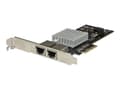 Miniatyrbild 2 av 5: StarTech.com PCIe 10GBase-T / NBASE-T Ethernet nätverkskort med 2 portar - med Intel X550-chip - Nätverksadapter - PCIe 3.0 x4 låg profil - 10Gb Ethe