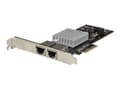 Miniatyrbild 1 av 5: StarTech.com PCIe 10GBase-T / NBASE-T Ethernet nätverkskort med 2 portar - med Intel X550-chip - Nätverksadapter - PCIe 3.0 x4 låg profil - 10Gb Ethe