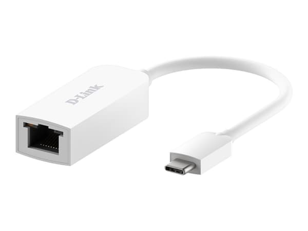 D-Link DUB-E250, Langallinen, USB Type-C, Ethernet, 2500 Mbit/s, Valkoinen Valkoinen