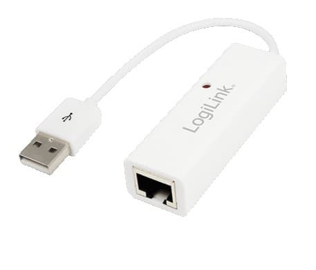 LogiLink Fast Ethernet USB 2.0 to RJ45 Adapter - Nätverksadapter - USB 2.0 - 10/100 Ethernet