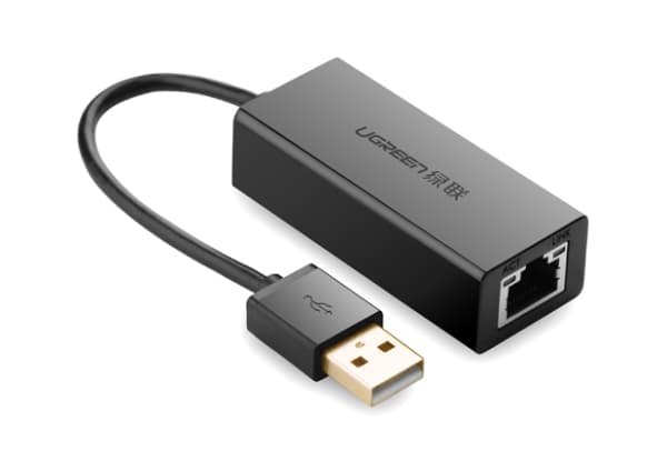 Ugreen 20254, Koblet med ledninger (ikke trådløs), USB, Ethernet, 100 Mbit/s, Sort