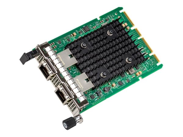 Intel Ethernet Network Adapter X710-T2L - Nettverksadapter - PCIe 3.0 x8 - 100M/1G/2.5G/5G/10 Gigabit Ethernet x 2 Sort, Grønn, Grå