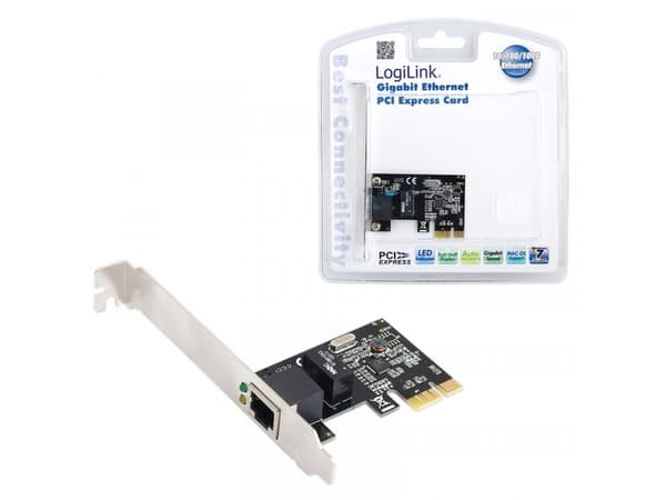 LogiLink Gigabit PCI Express Network Card, Kabel, PCI Express, 1000 Mbit/s