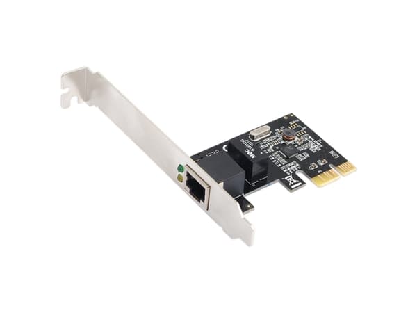LogiLink Gigabit PCI Express Network Card, Koblet med ledninger (ikke trådløs), PCI Express, 1000 Mbit/s
