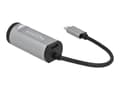 Miniatyrbild 3 av 5: Delock - Nätverksadapter - USB-C 3.2 Gen 1 / Thunderbolt 3 - Gigabit Ethernet x 1 - grå