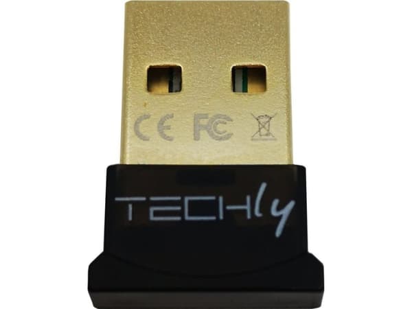 Techly IDATA USB-BLT4TY, Trådlös, USB, Bluetooth, 3 Mbit/s, Svart Svart