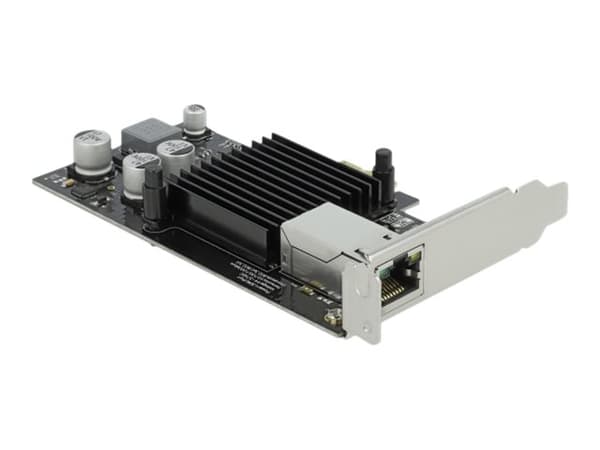 Delock - Nettverksadapter - PCIe 2.1 lav profil - Gigabit Ethernet (PoE+) x 1
