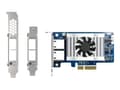 Miniatyrbild 5 av 5: QNAP QXG-10G2T-X710 - Nätverksadapter - PCIe 3.0 x4 låg profil - 10Gb Ethernet x 2 - för QNAP QSW-1208-8C, QSW-M2108-2C