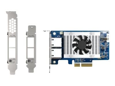 QNAP QXG-10G2T-X710 - Nätverksadapter - PCIe 3.0 x4 låg profil - 10Gb Ethernet x 2 - för QNAP QSW-1208-8C, QSW-M2108-2C