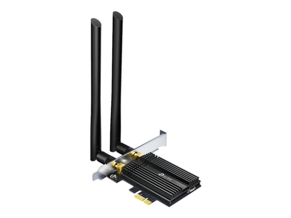 TP-Link Archer TX50E - Nettverksadapter - PCIe - Bluetooth 5.0, 802.11ax Sort, Metallisk
