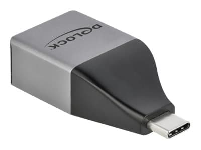 Delock - Nettverksadapter - USB-C 3.2 Gen 1 - Gigabit Ethernet - grå Grå