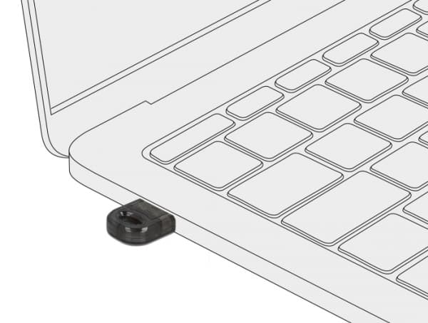Delock - Nätverksadapter - USB 2.0 - Bluetooth 5.0 EDR - Klass 2