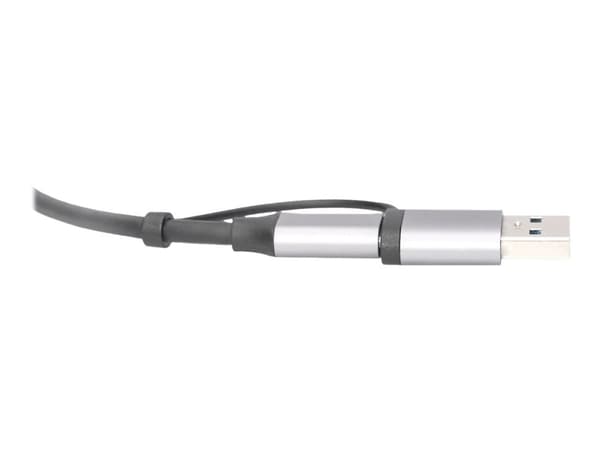 DIGITUS DN-3028 - Nettverksadapter - USB-C / USB-A - 2.5GBase-T - grå