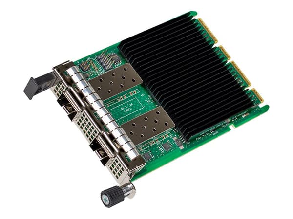 Intel Ethernet Network Adapter E810-XXVDA2 - Nettverksadapter - Open Compute Project (OCP) 4.0 - 10/25 Gigabit SFP28 x 2 Sort, Grønn, Sølv