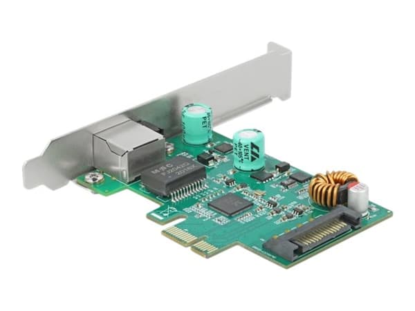 Delock - Nettverksadapter - PCIe 2.1 lav profil - 10M/100M/1G/2,5 Gigabit Ethernet x 1