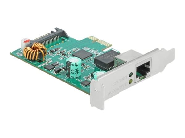 Delock - Nettverksadapter - PCIe 2.1 lav profil - 10M/100M/1G/2,5 Gigabit Ethernet x 1