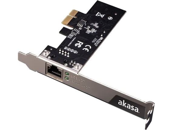 Akasa AK-PCCE25-01, Intern, Koblet med ledninger (ikke trådløs), PCI Express, Ethernet, 2500 Mbit/s