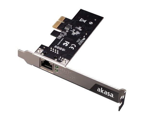 Akasa AK-PCCE25-01, Intern, Koblet med ledninger (ikke trådløs), PCI Express, Ethernet, 2500 Mbit/s