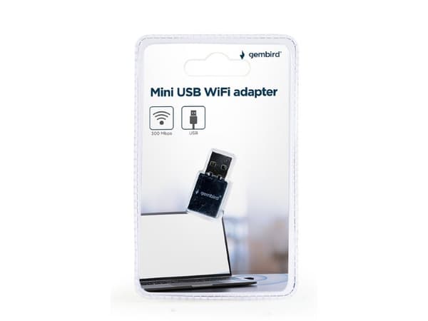 Gembird WNP-UA300-01 MINI - Verkkosovitin - USB 2.0 - 802.11b/g/n