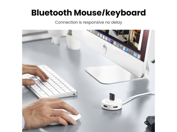 Ugreen - Nettverksadapter - USB 2.0 - Bluetooth 5.0 - svart